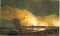 Eckersberg: bombardementet set fra Ladeg�rds�en